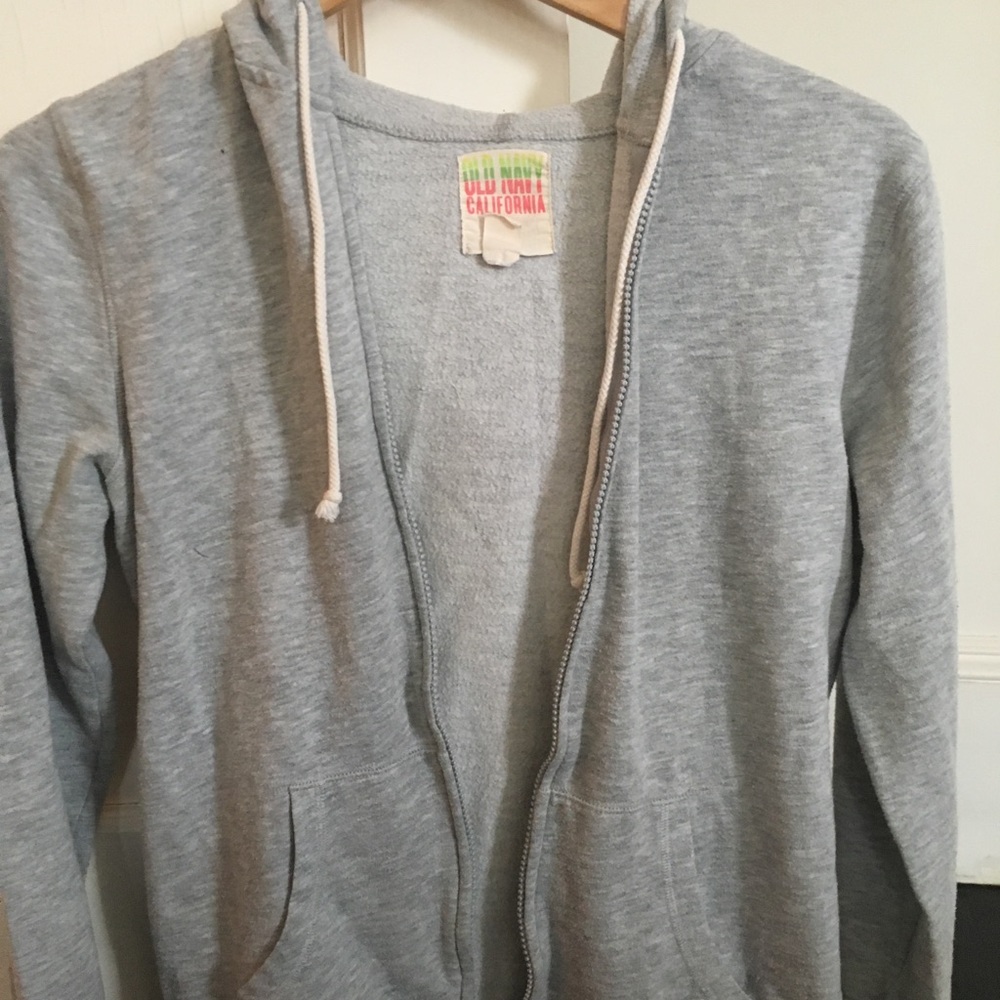 Old navy gray zip up sweatshirt